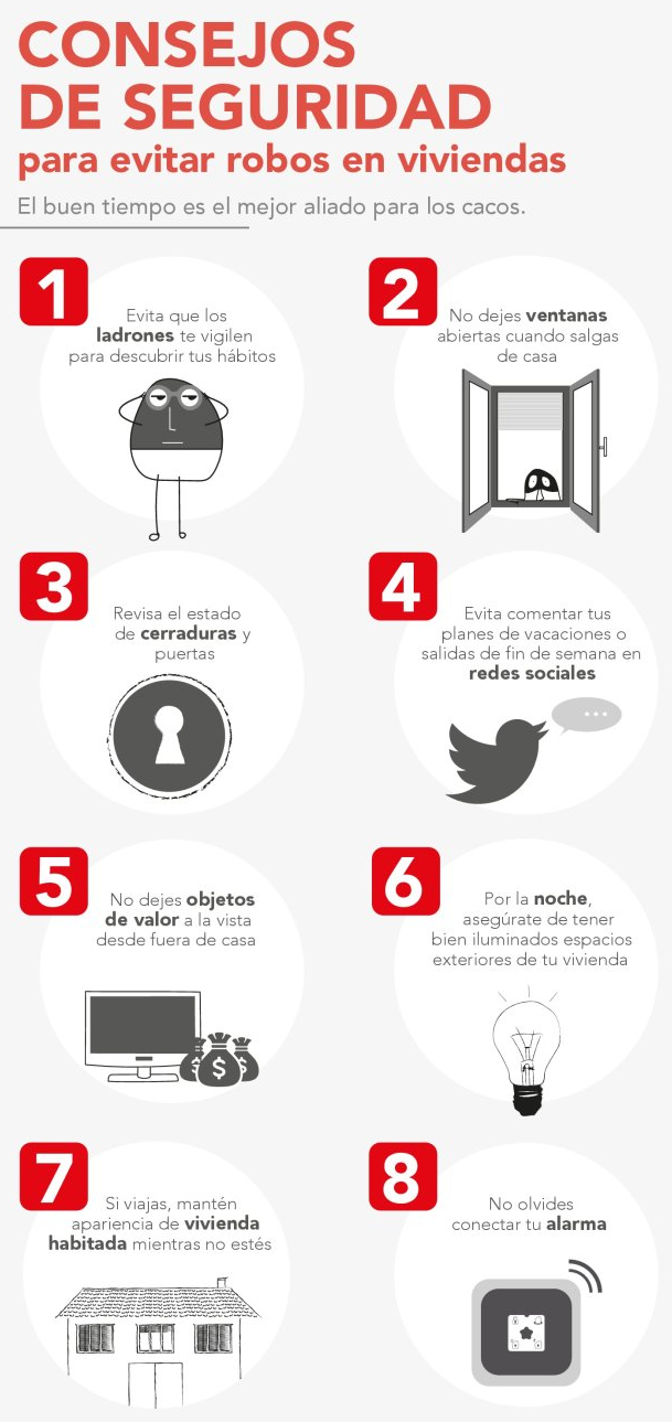 COMO EVITAR ROBOS EN VERANO